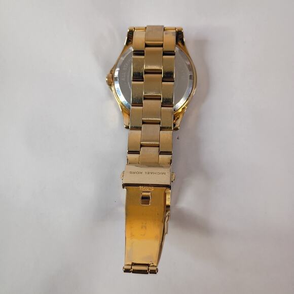 Michael Kors Mens Stainless Steel Gold Toned Mother Of Pearl Watch MK5174 - Picture 10 of 15